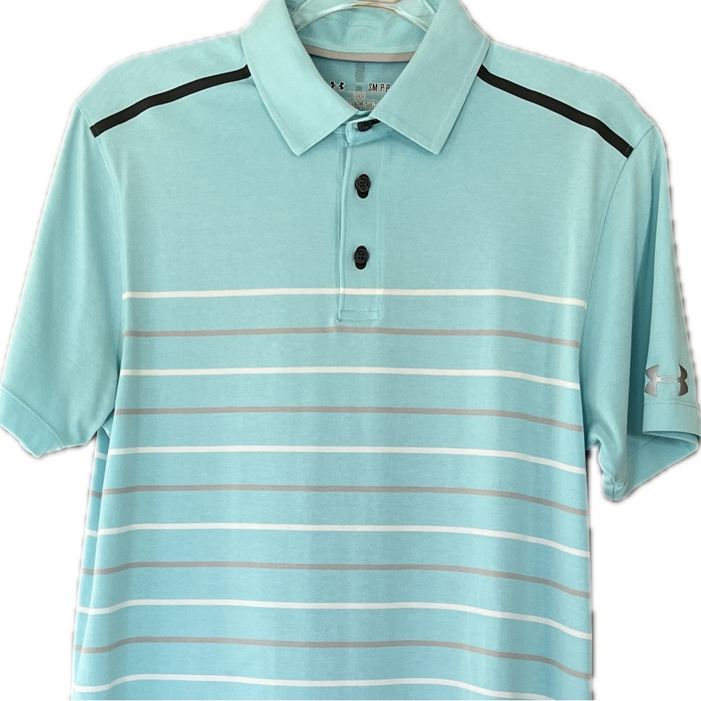 Under Armour Loose HeatGear Polo Golf Tennis Lightweight Shirt Men's Small